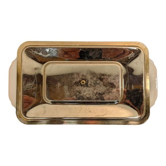 Vintage Anchor Hocking Fire King Peach Luster Wear Casserole Dish with lid #410 - Picture 6 of 12